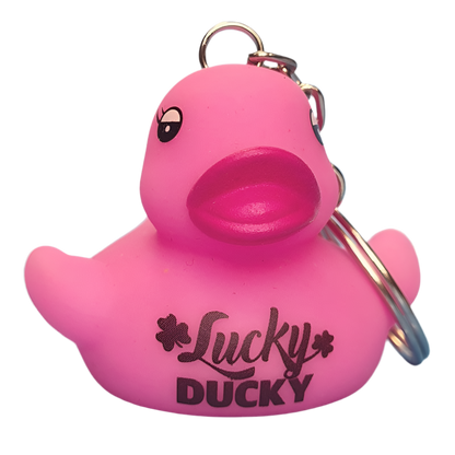 Lucky Ducky Pink Duck Keychain