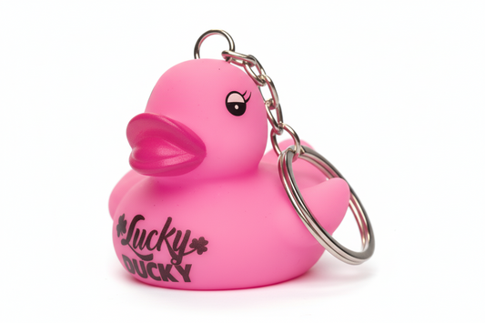 Lucky Ducky Pink Duck Keychain