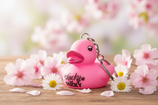 Lucky Ducky Pink Duck Keychain