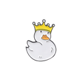 White Duck Crown Pin