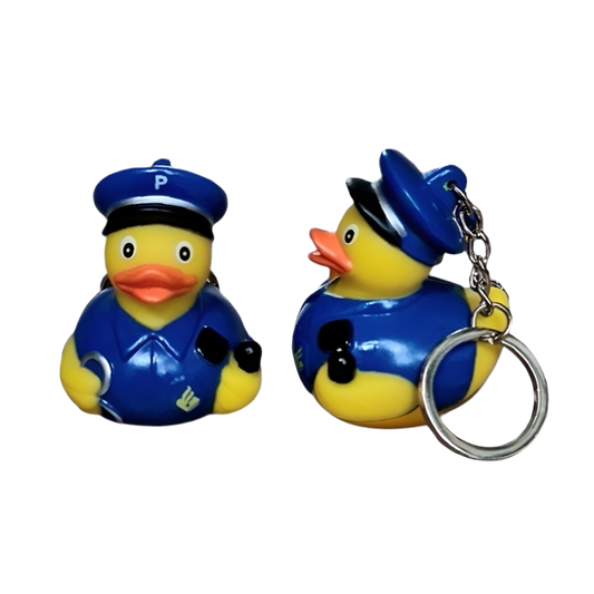 Porte-clés Canard Policier