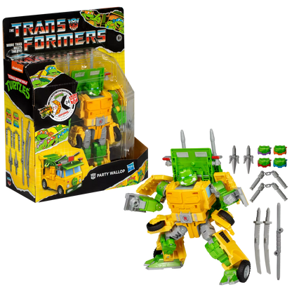 Transformers Collaborative Teenage Mutant Ninja Turtles x Transformers Party Wallop