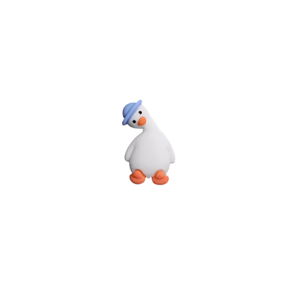 Pin's Canard Blanc Chapeau Bleu