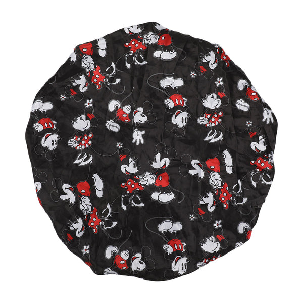 Bonnet de nuit en satin Disney Mickey & Minnie – noir