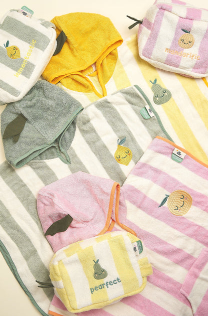 Lola Lemon Hooded Poncho