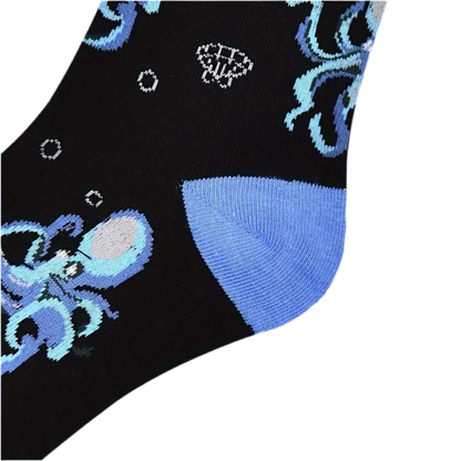 chaussettes poulpes bleus mrcol