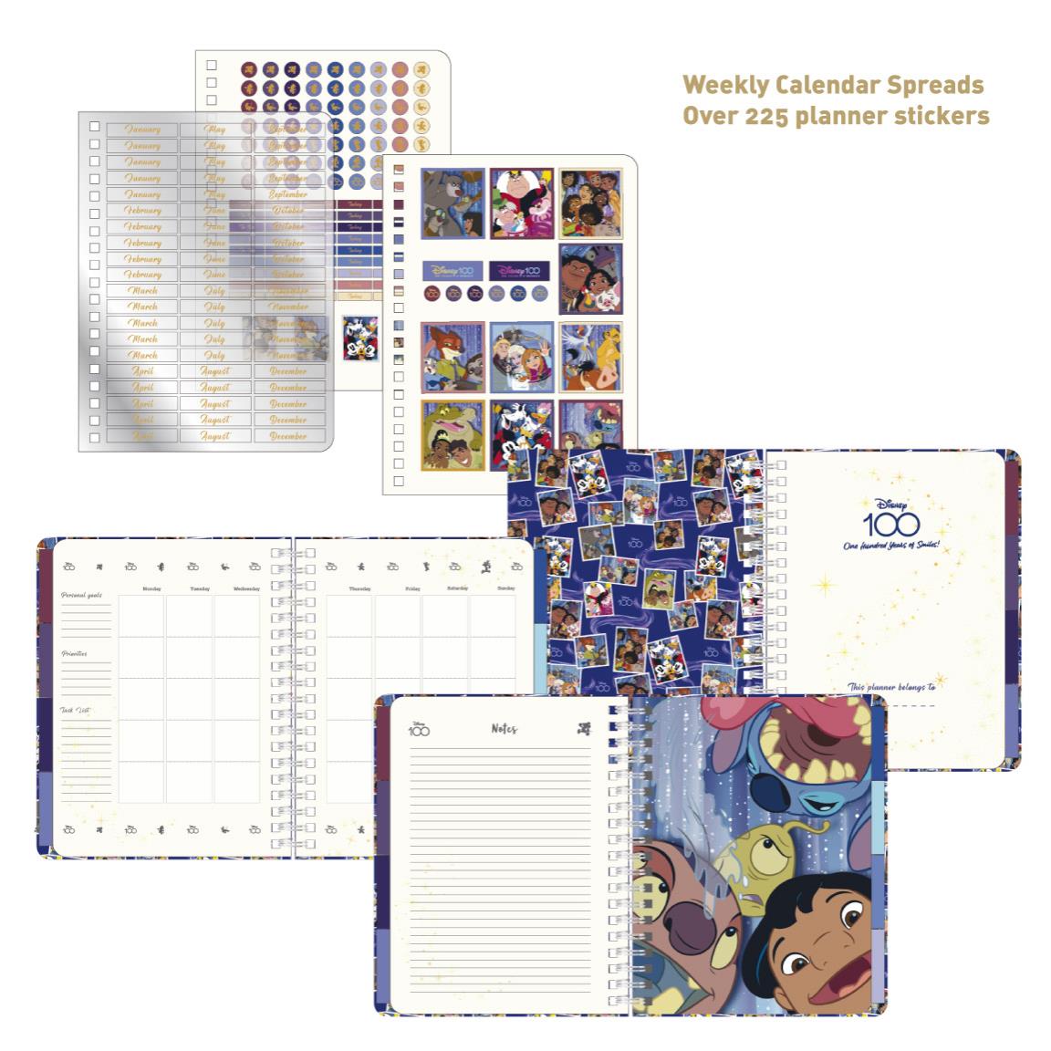 Disney Weekly Planner - Undated + Dividers + Stickers