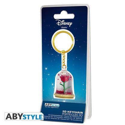 Beauty and the Beast 3D Keychain - Pink