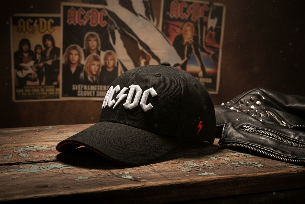 AC/DC - Plug Me In - "Washed" Baseball Cap