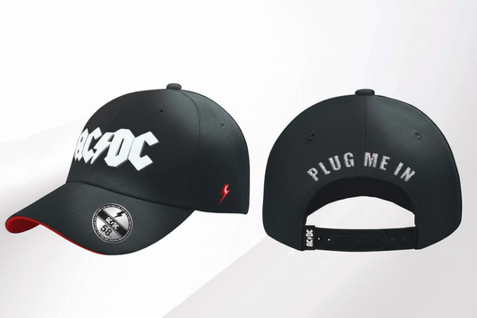 AC/DC - Plug Me In - "Washed" Baseball Cap