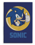 Plaid en Polaire Sonic le Hérisson
