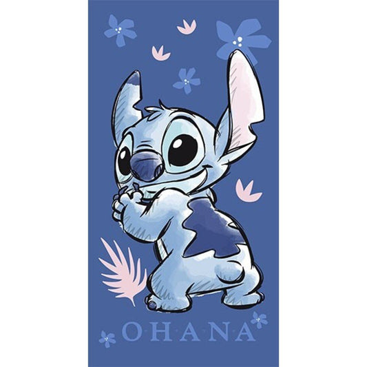 LILO & STITCH Ohana Serviette de Plage 100% Polyester 70x140cm