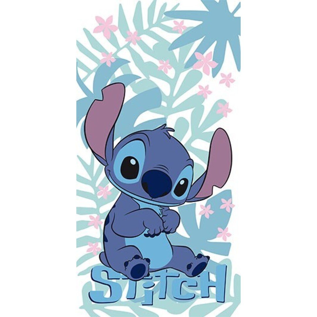 LILO & STITCH -Stitch assi -Serviette de Plage 100% Polyester 70x140cm