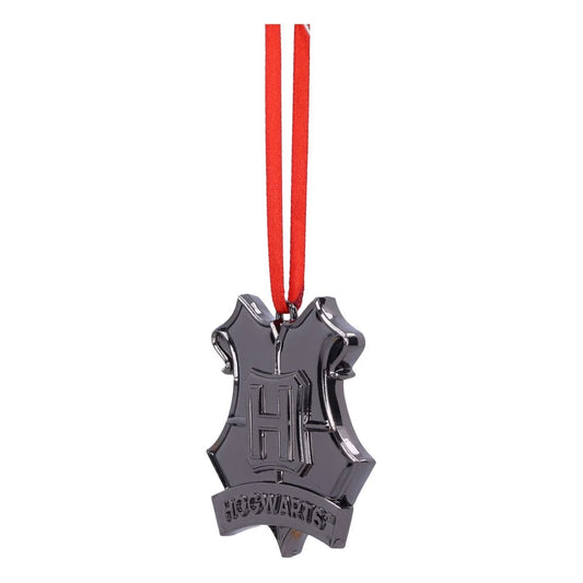 Décoration de Noël Harry Potter - Ecusson de Poudlard (Argent)