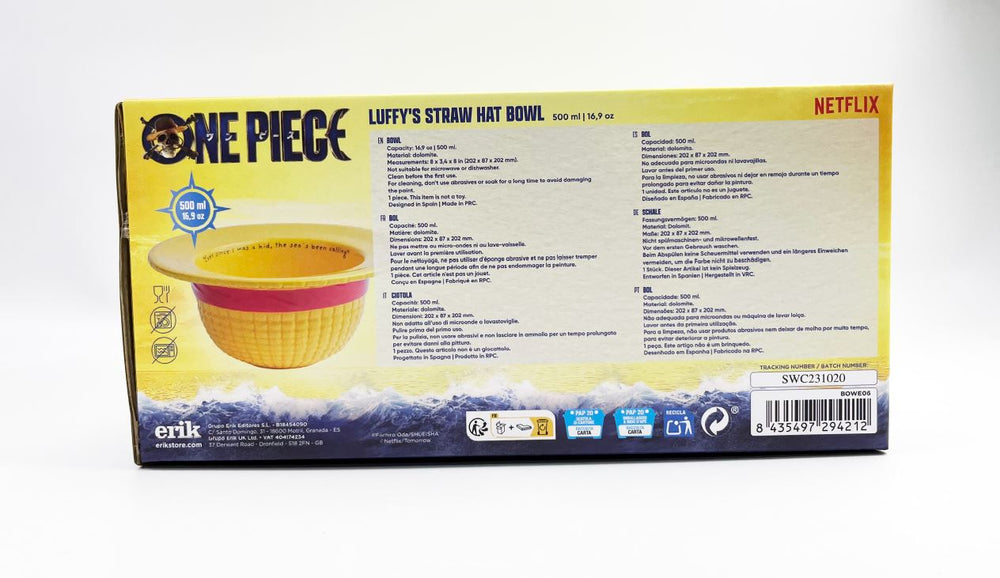 Cappello a forma di ciotola 3D di Rufy