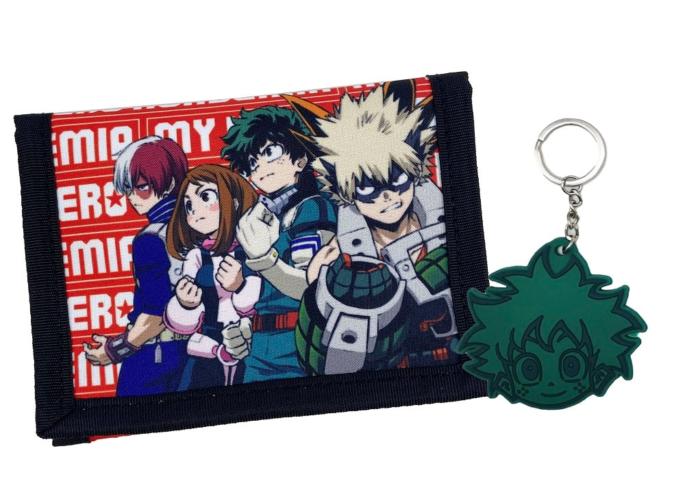 My Hero Academia Wallet and Keychain Set 