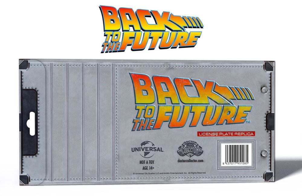 Plaque Minéralogique Retour vers le Futur - Outatime