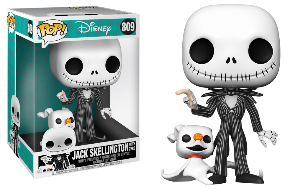 Pop! Jumbo Jack Skellington avec Zero