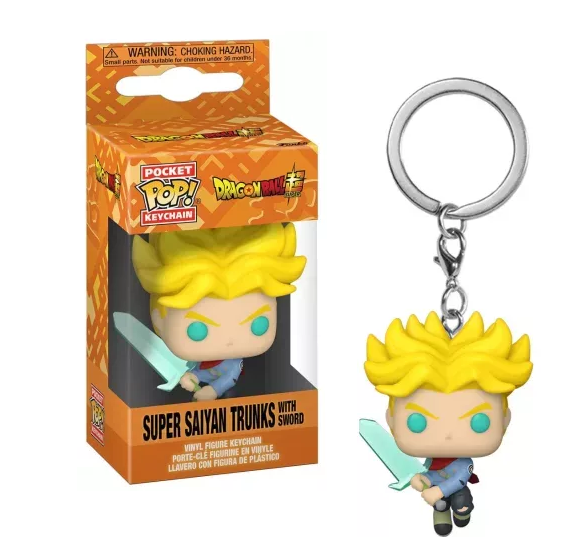 Pop! Keychain Super Saiyan Trunks avec Épée