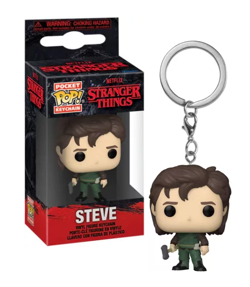 STRANGER THINGS S4 Pocket Pop Keychains Hunter Steve