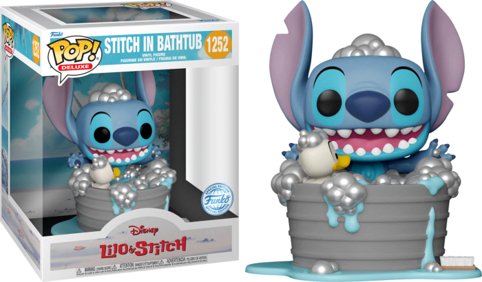 Pop! Deluxe Stitch nella vasca da bagno 