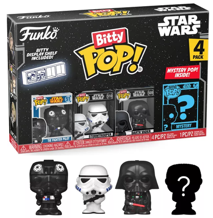 star wars bitty pop 4 pack 2 5cm dark vador