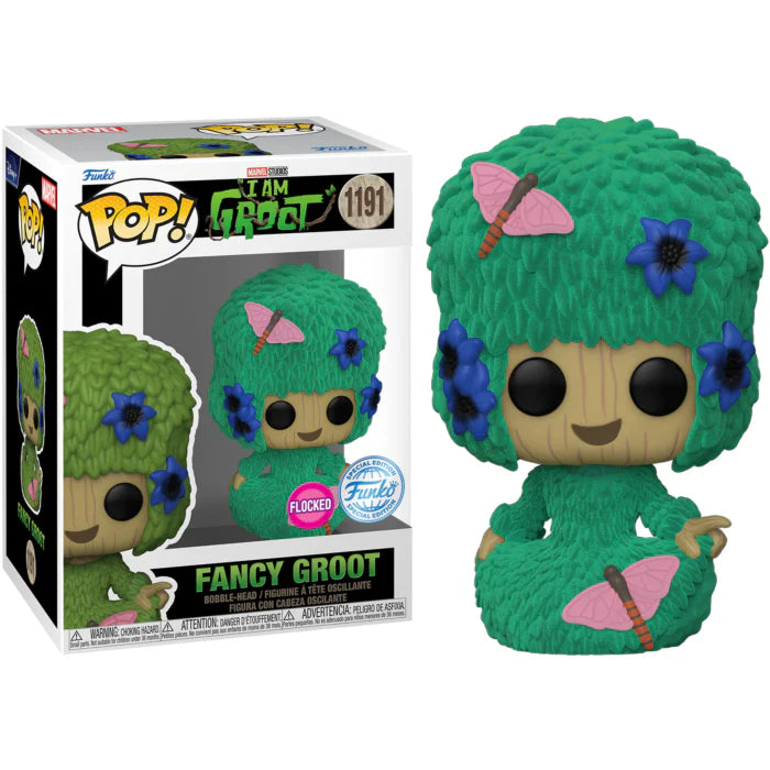 Pop! Fancy Groot (Flocked)