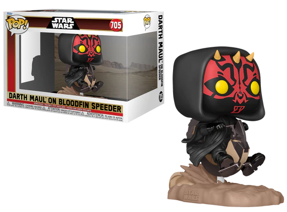 STAR WARS 1 POP Ride DLX N° 705 Dark Maul sur Bloodfin