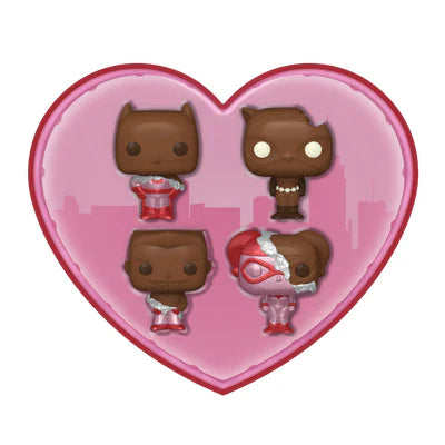 Funko Pocket Pop! 4 Pack- Saint-Valentin (Chocolat) – DC Comics
