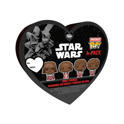 Confezione da 4 Pocket Pop! Star Wars per San Valentino