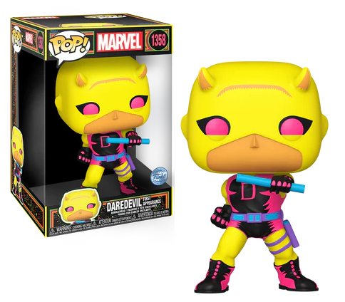 Pop! Jumbo Daredevil (Giallo e Rosso) (Luce Nera)