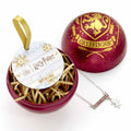 Gryffindor-Weihnachtskugel als Geschenk - Gryffindor-Halskette