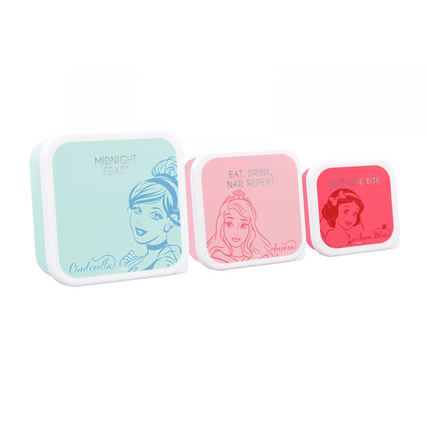 Set de 3 boîtes pour lunch Princesses Disney