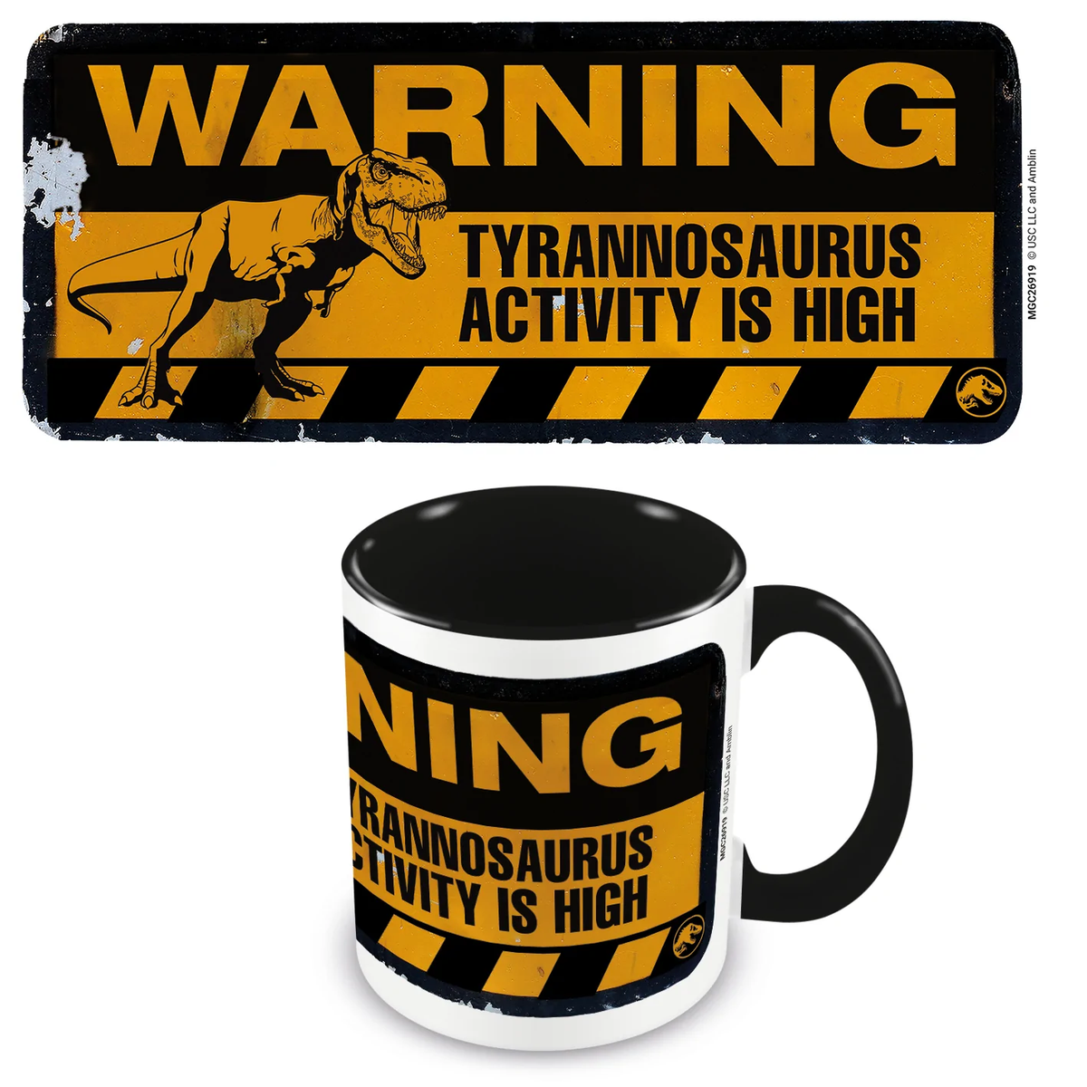 Mug Jurassic World Dominion « Warning » – 315 ml