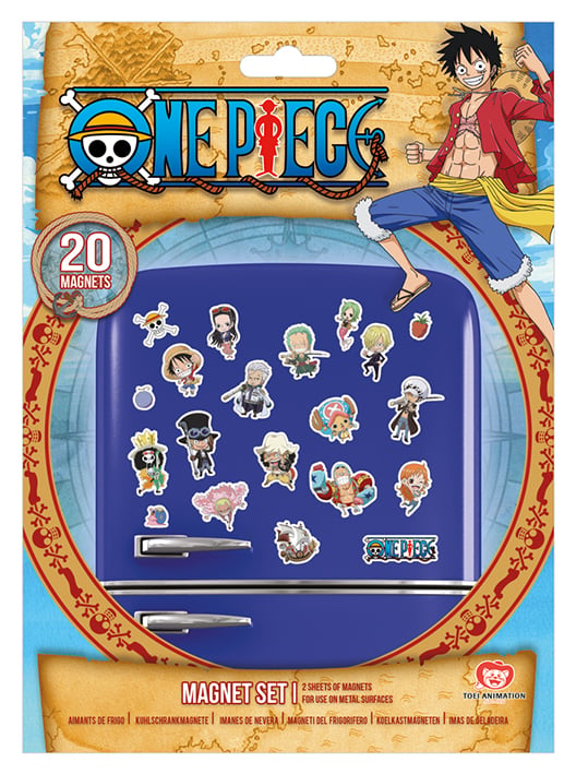 Set of 20 One Piece magnets - Chibi 