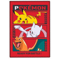 Plaid en Polaire Pokémon - Pikachu, Dracaufeu & Mewto