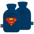 SUPERMAN - Logo - Borsa dell'acqua calda in peluche e ricamata