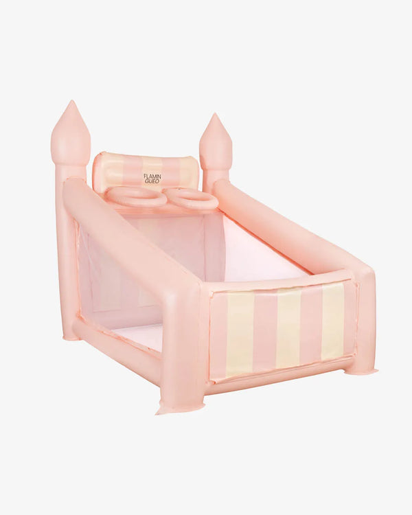 Large inflatable children's basketball hoop - CREAM