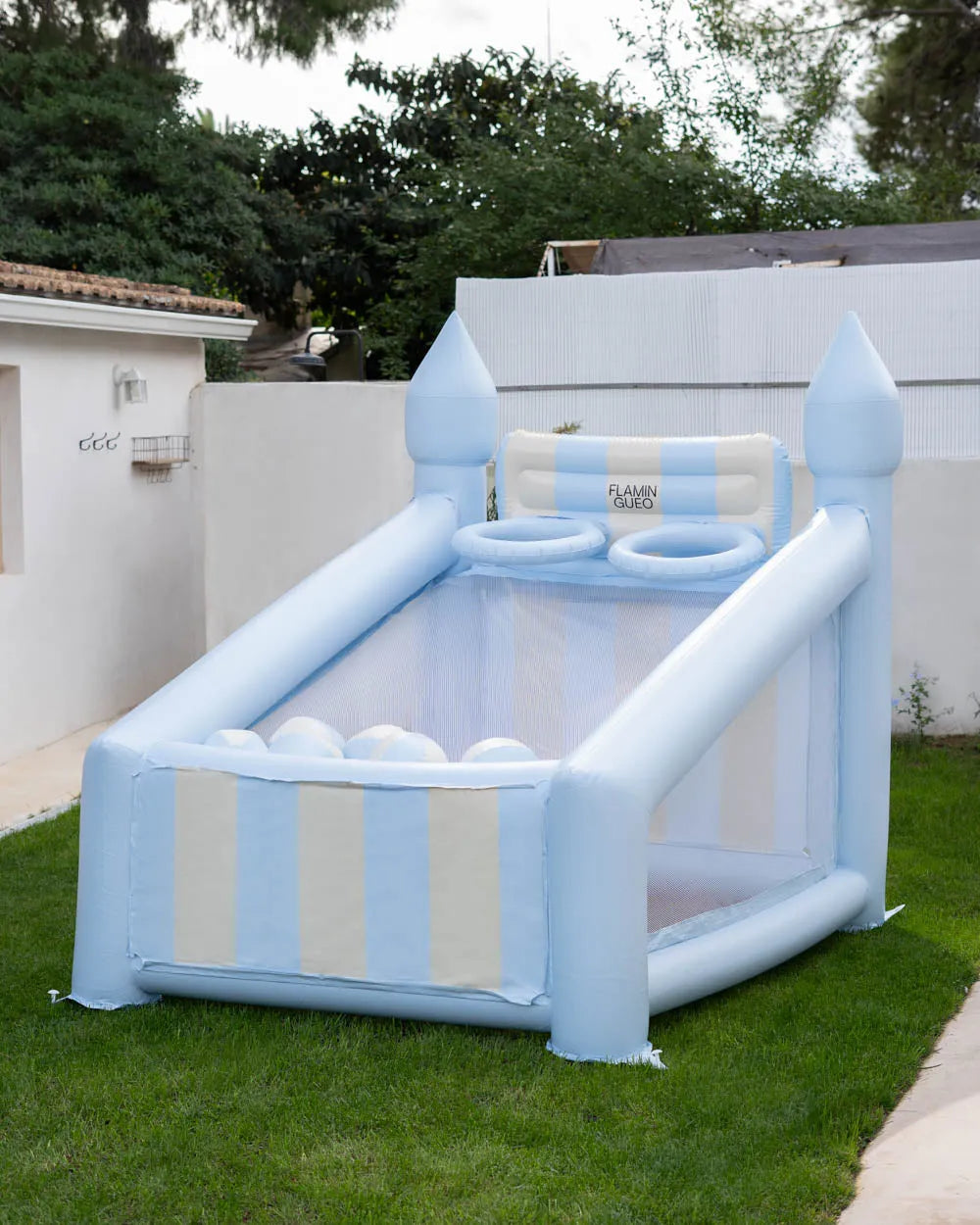 Canasta hinchable grande infantil - CREAM