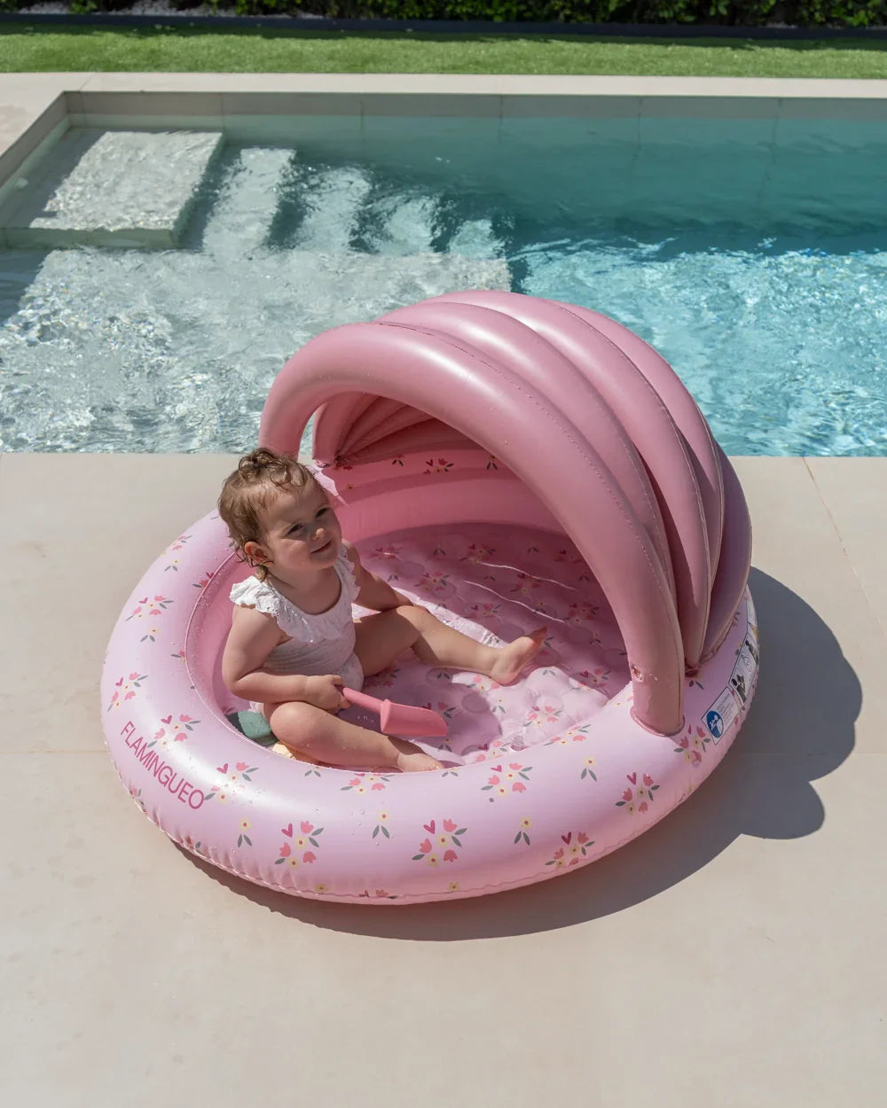 Children's Mini Pool with Canopy for Garden - PETUNIA