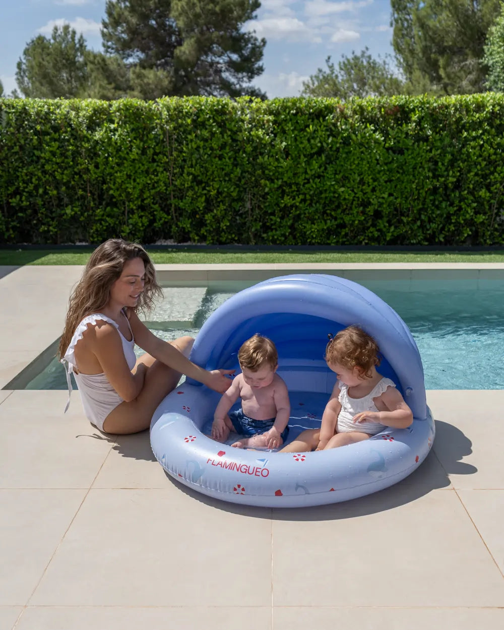 Mini paddling pool with canopy for garden – LAGUNA