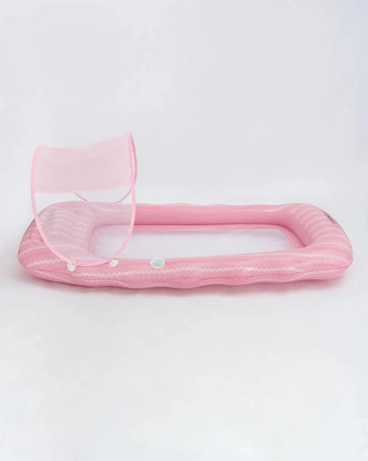 Inflatable lounger with sunshade – BELMONDO