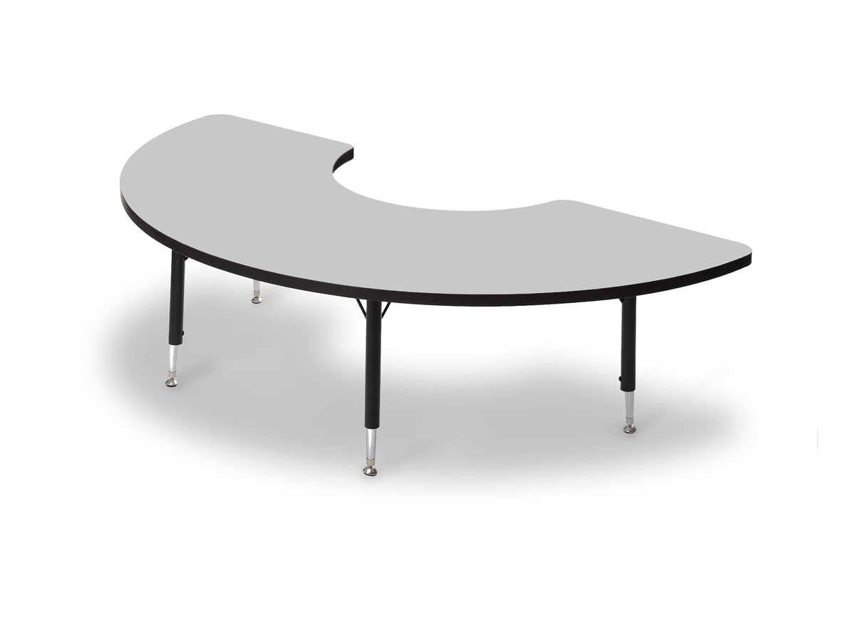 Tuf-Top™ Height Adjustable Arc Table - Gray