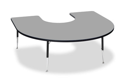Tuf-Top™ Height Adjustable Horseshoe Table - Grey