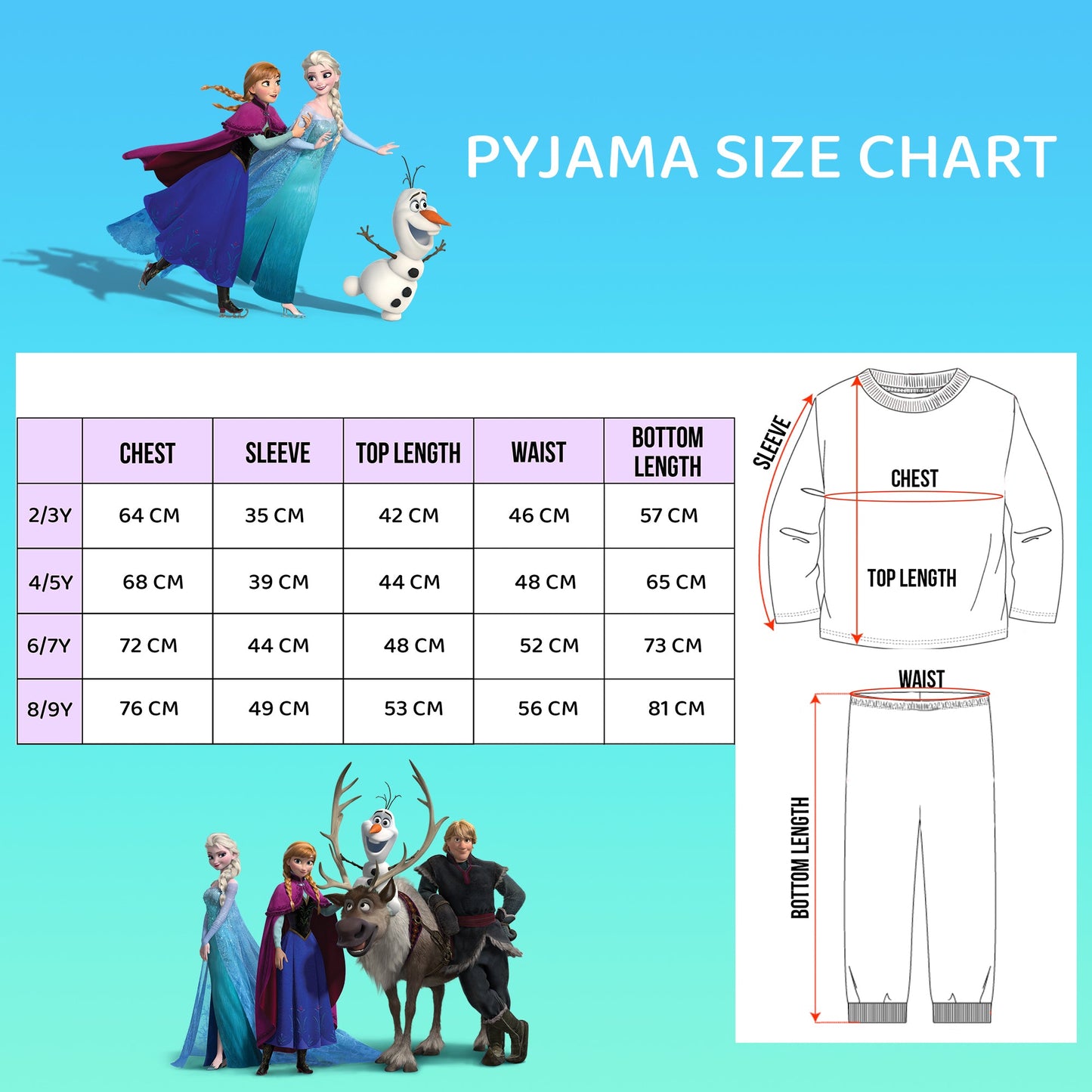 Frozen - Personalised Pyjamas