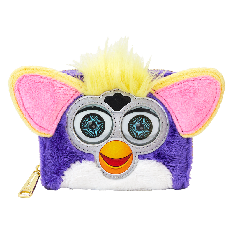 Portefeuille zippé lenticulaire Furby Plush Cosplay