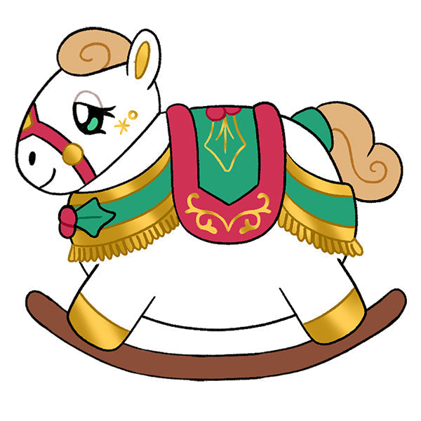 Peluche Mini Squishable – Festif Cheval à Bascule