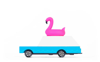 Voiture en Bois Candycar World - Flamant Rose