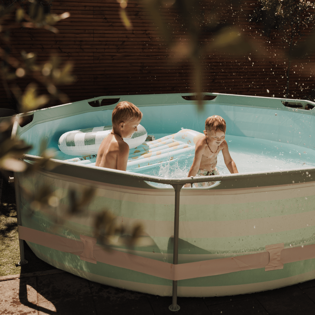 Frame Pool Round - Green/White - Essence - Ø 305 x 76 cm