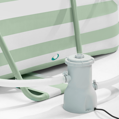 Frame Pool - Green/White - Essence - With Filter Pump & Stairs - 400 x 200 x 100 cm
